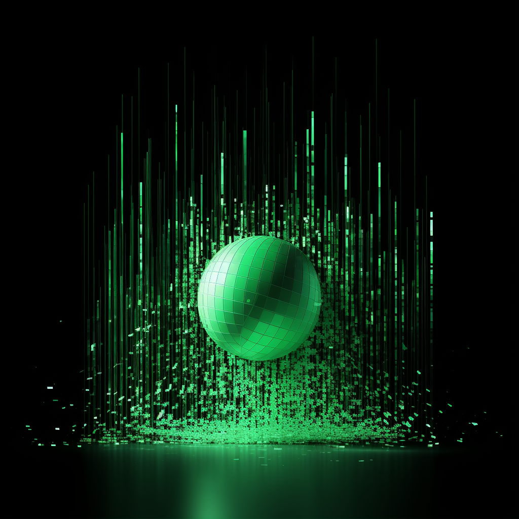 Animated soccer goal in green