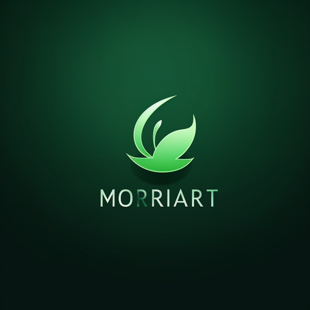 Moriarti logo in green style