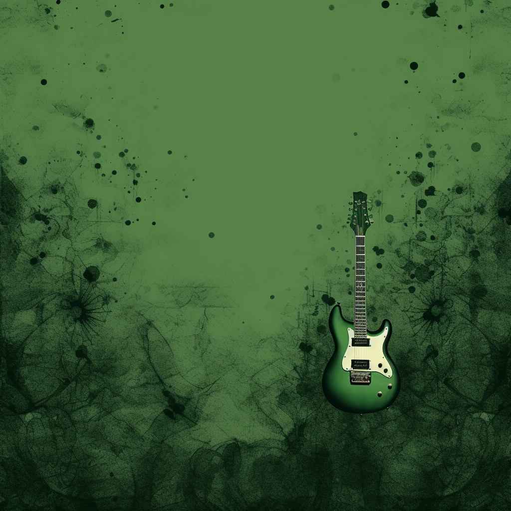 Green Textured Concert Flyer Background