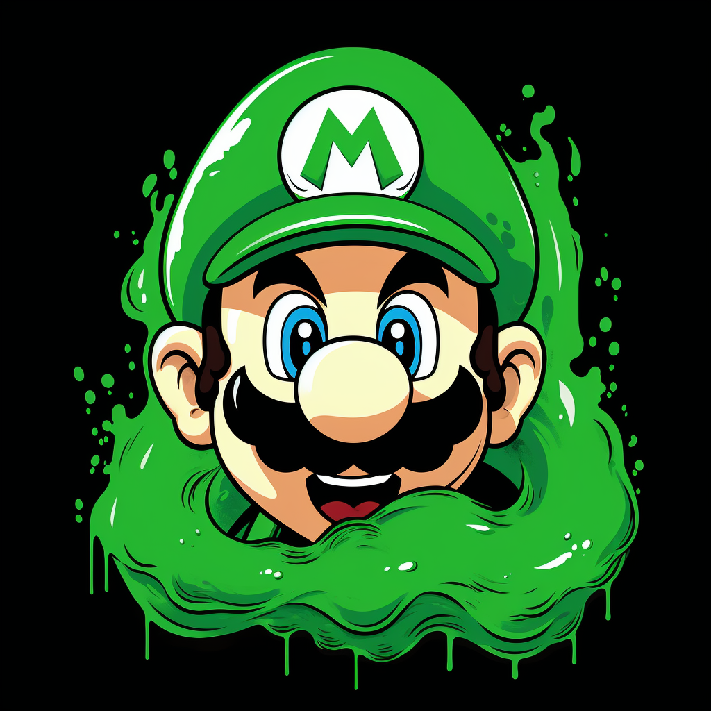 Super Mario green tube sketch