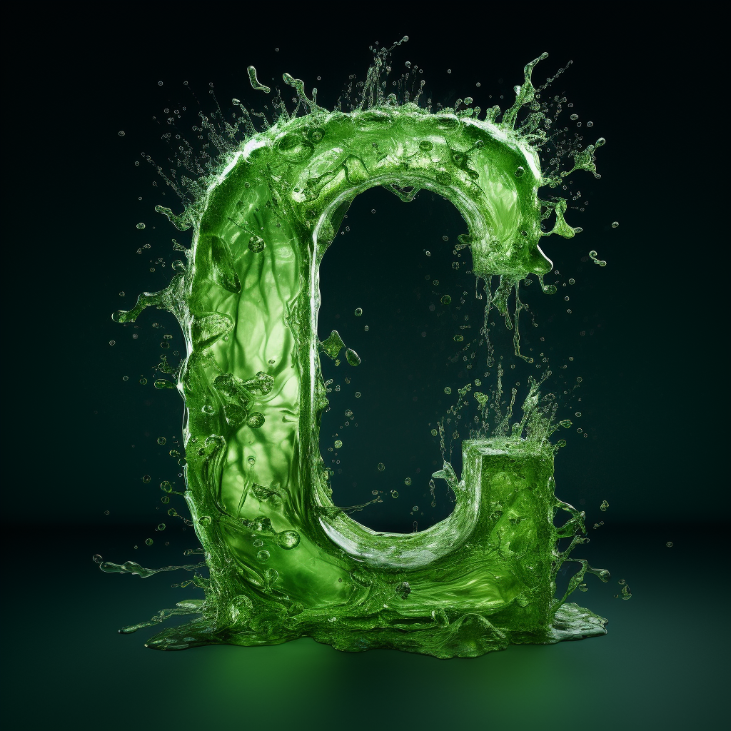 Green water flowing c on sunlite background