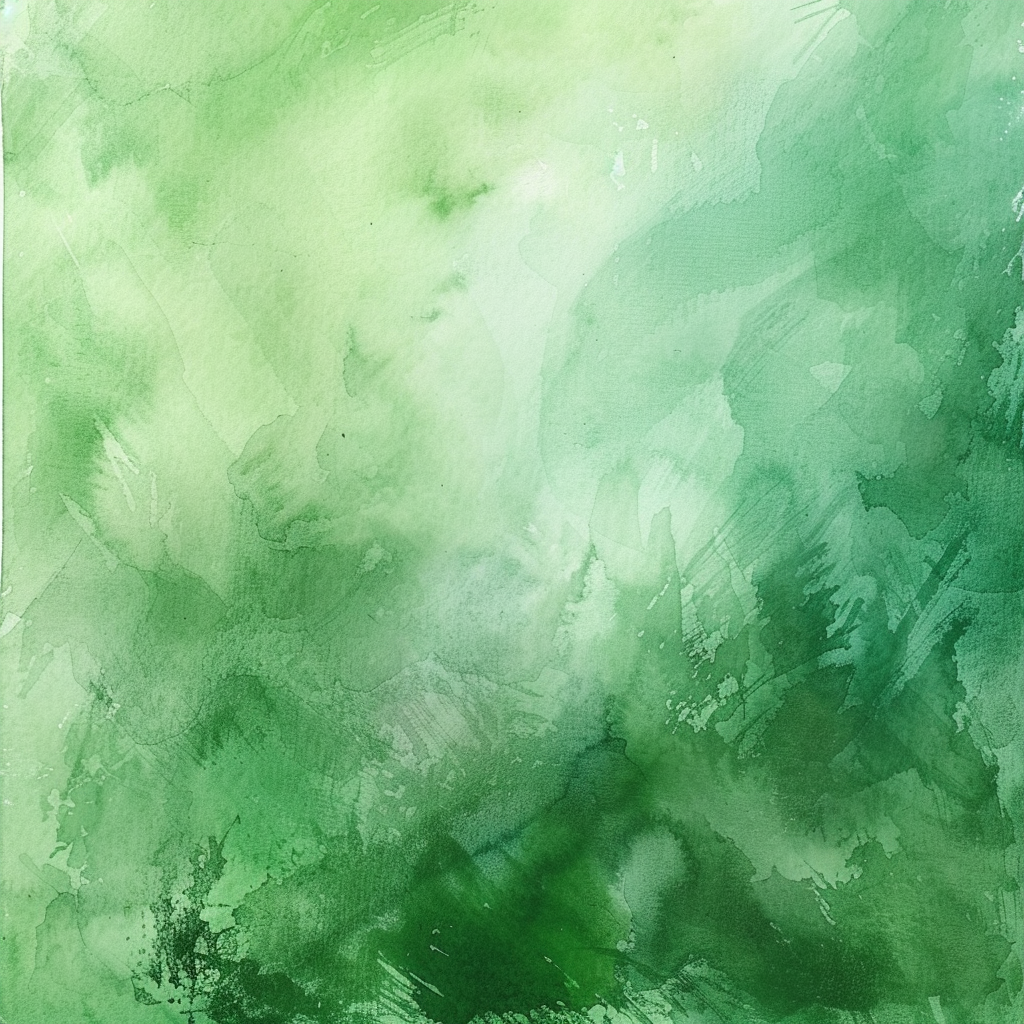 Green watercolor blur background