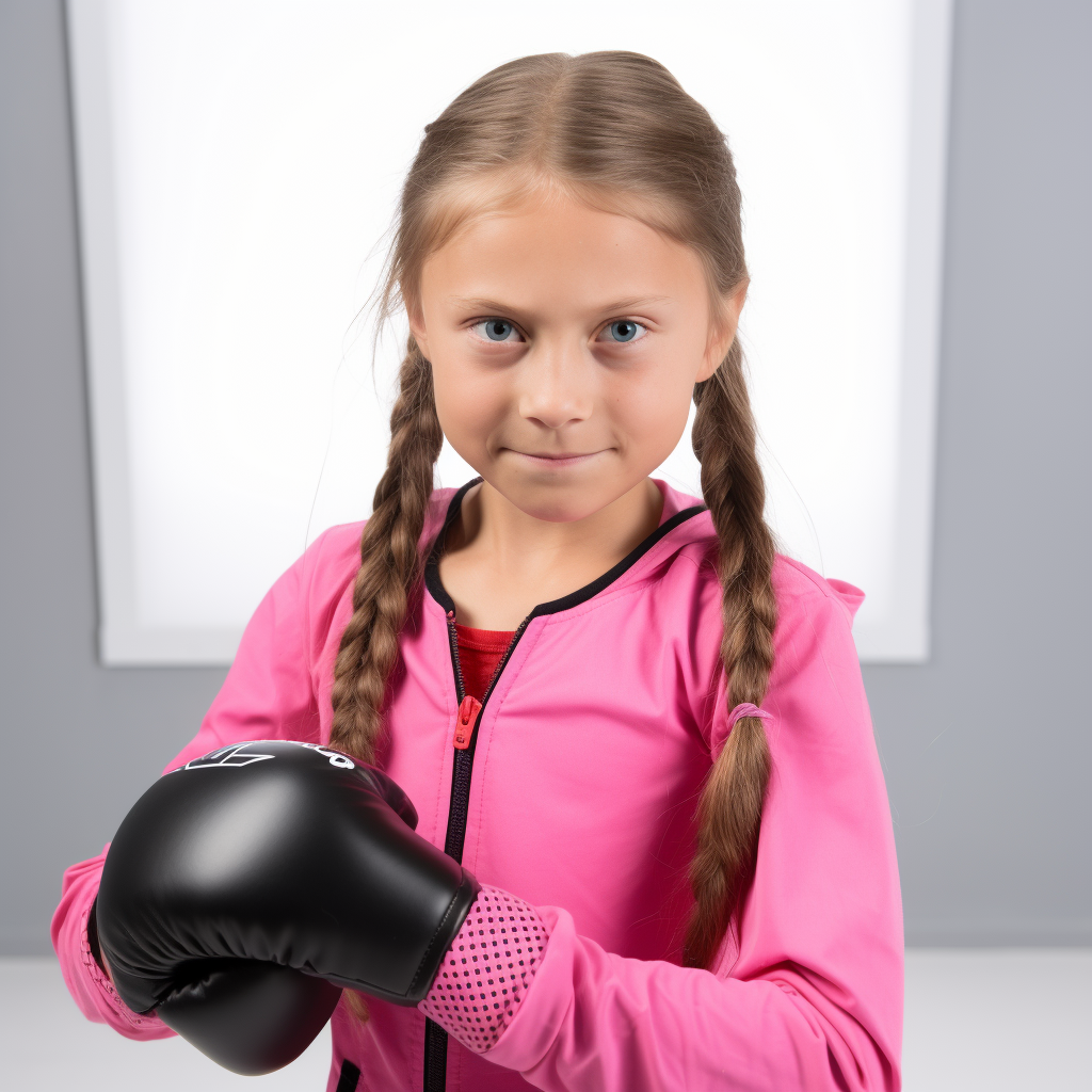 Greta Thunberg Boxing Image