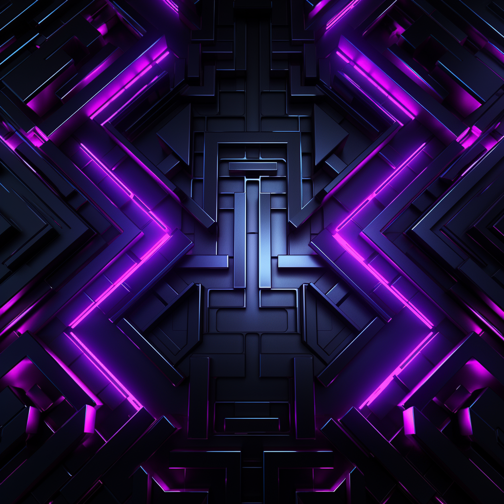 Captivating Grey Purple Black Neon Background