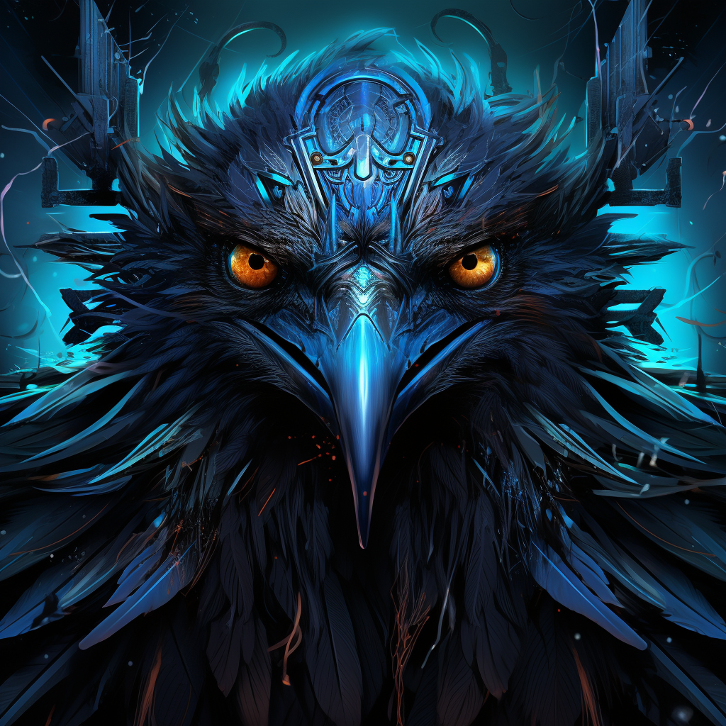 Grimdark Mystic Black Crow Art