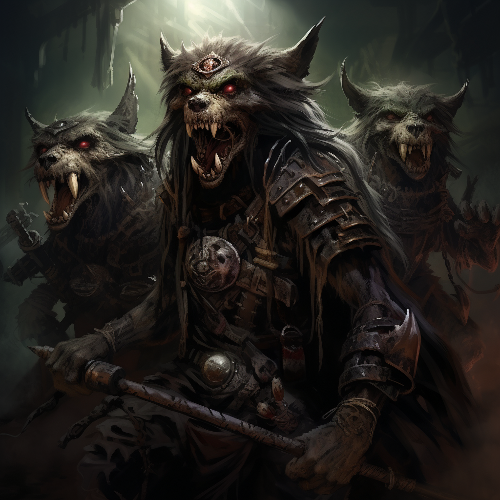 Vicious skaven assassins in high fantasy artwork