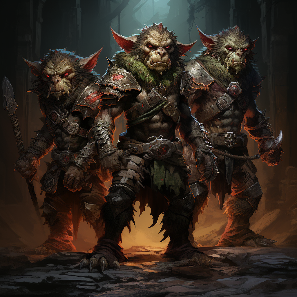 Grimdark Mystic Fierce Squad of Goblin Warmongers