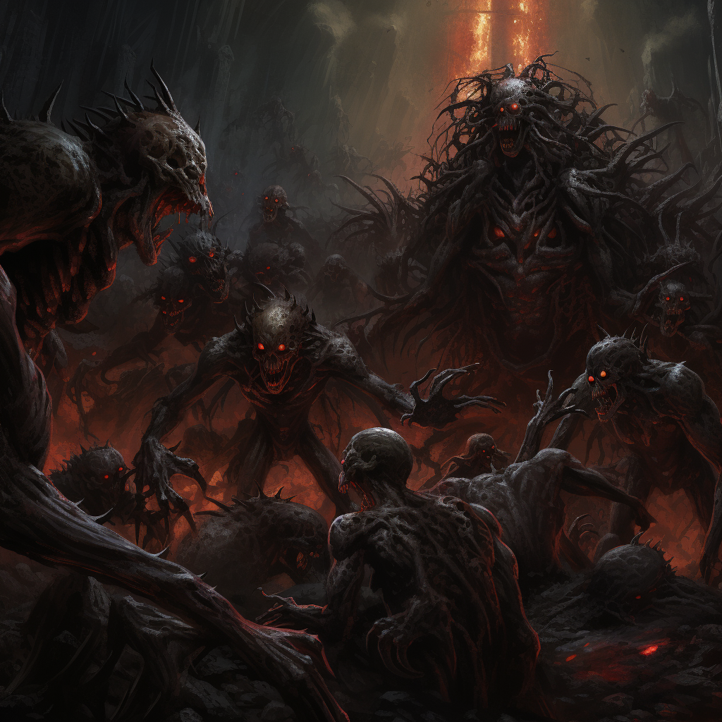 Horde of corrupted monsters