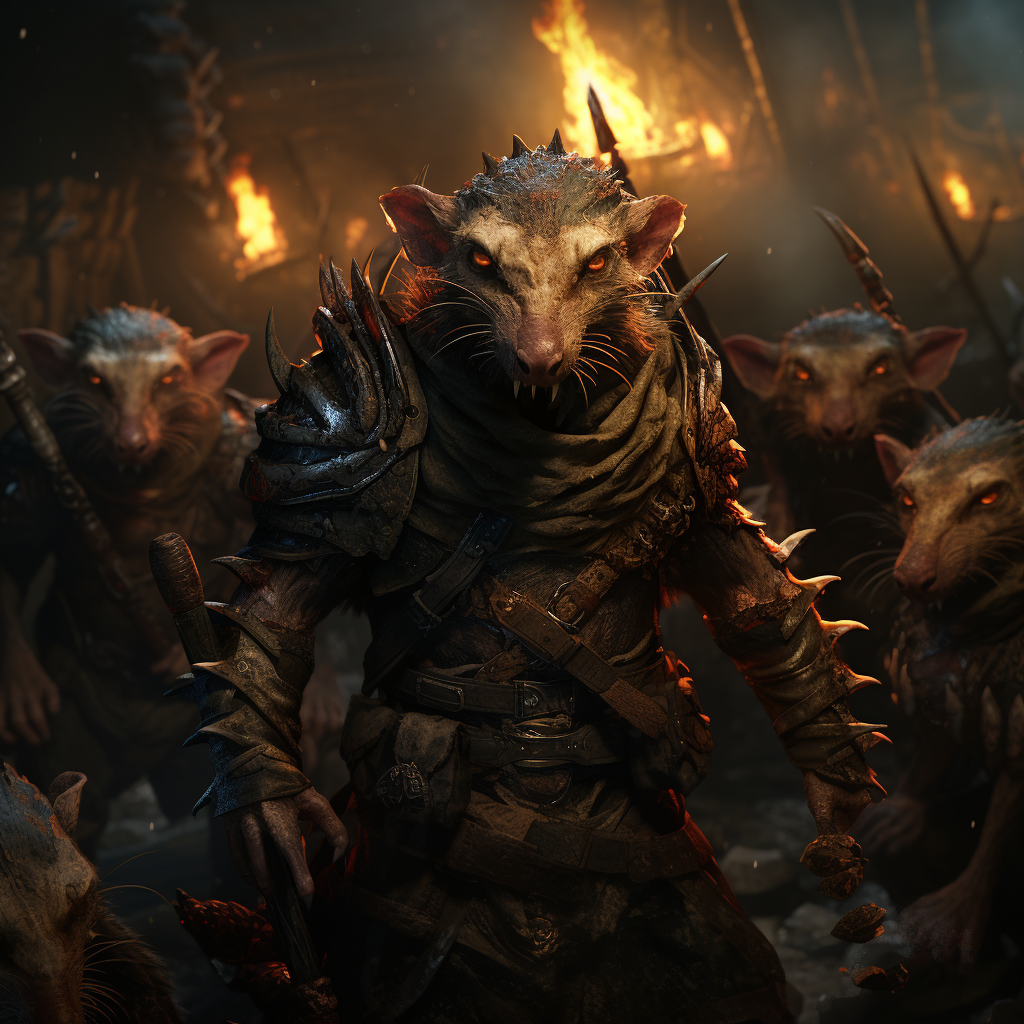 Vicious Skaven Assassins in Grimdark Outfits