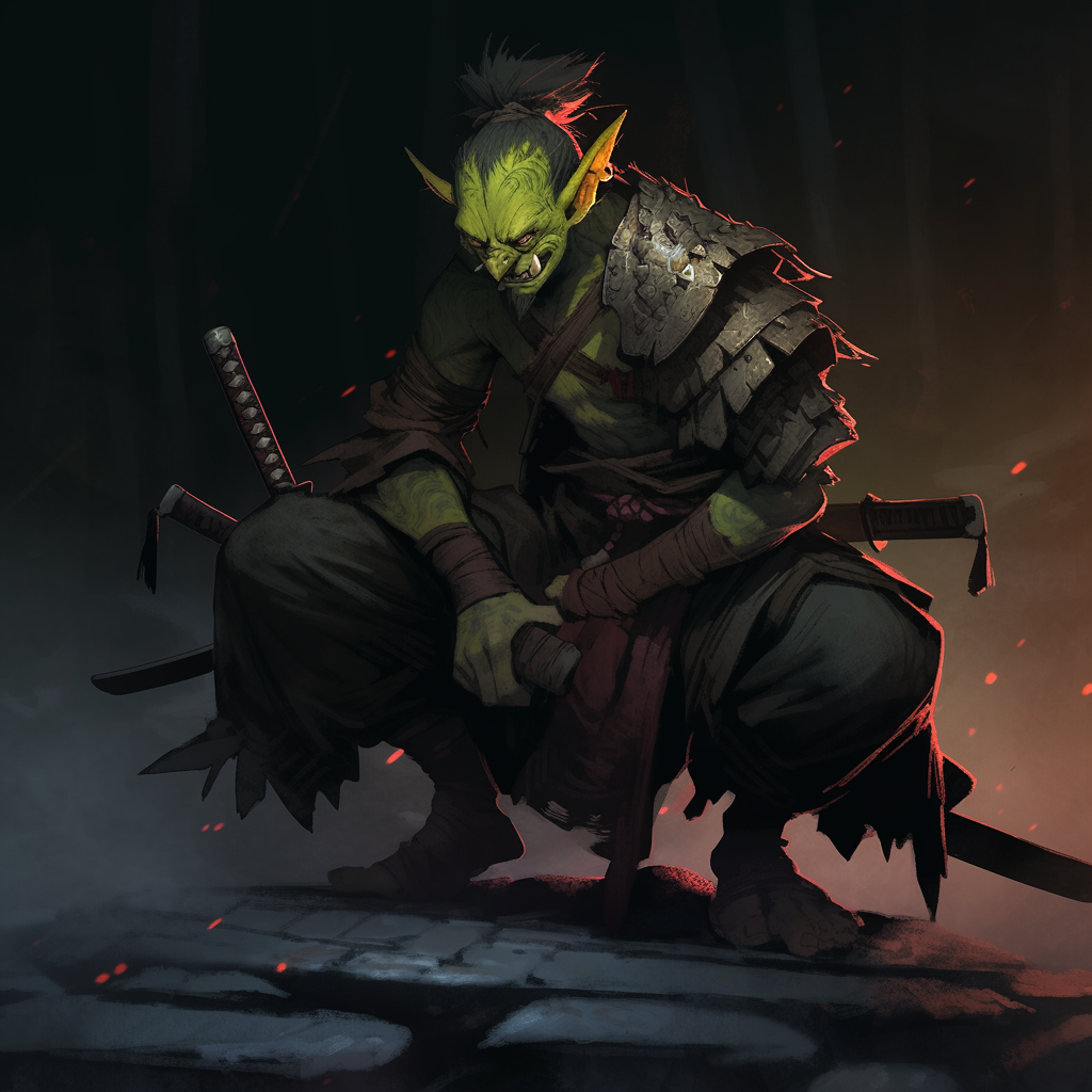 Powerful Grimdark Mystic Goblin Ronin  ?