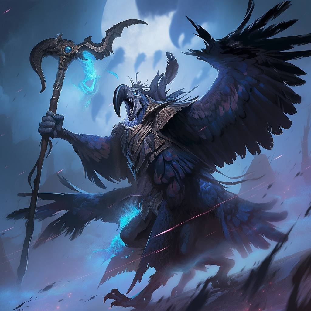 Powerful Grimdark Vulture Demon of Tzeentch