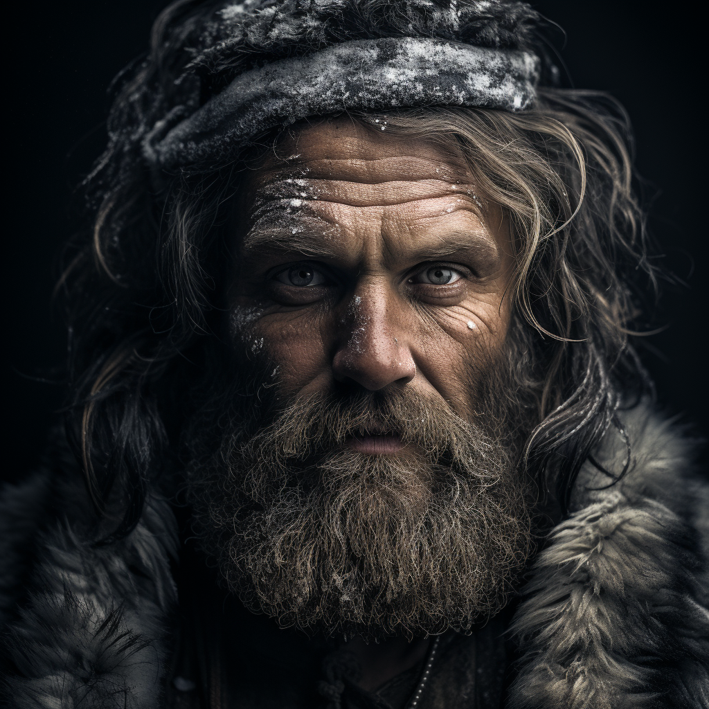 Grizzled Barbarian Inspire by Sebastião Salgado