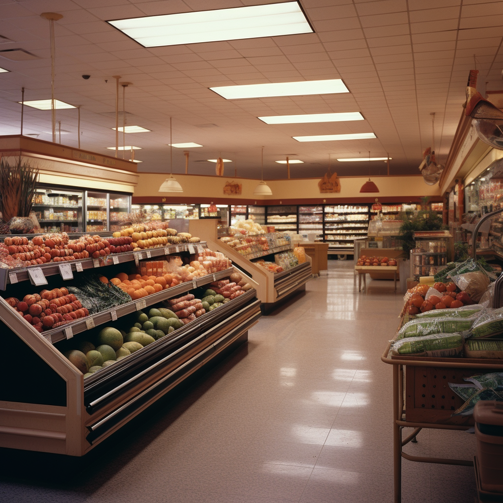 1990s grocery store in Oregon