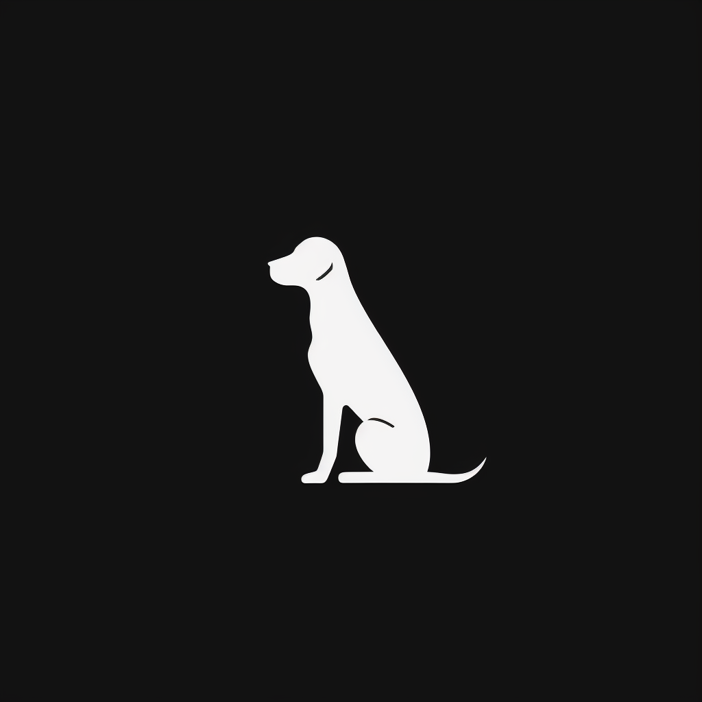 Minimalistic logo for groomer salon dogs