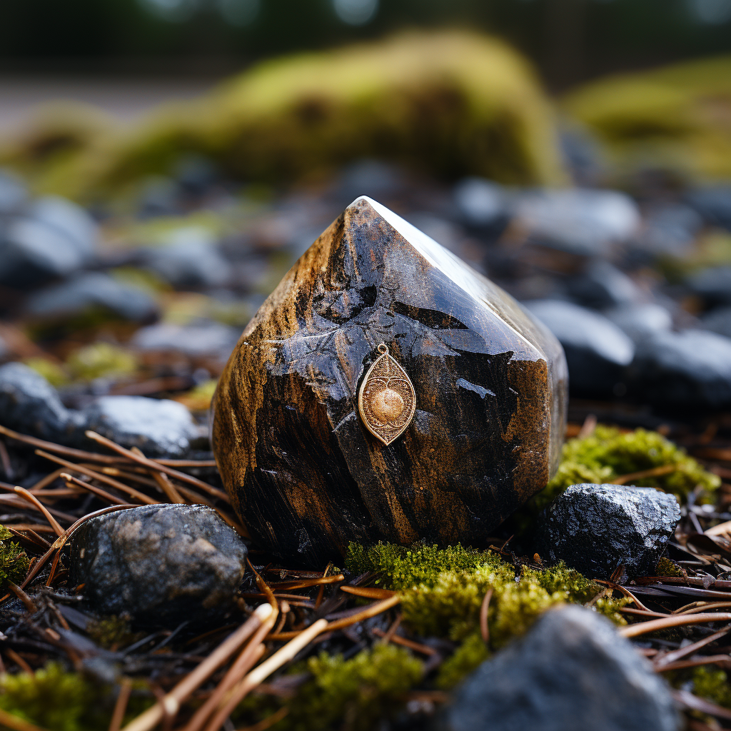 Close-up of a Ground Rock