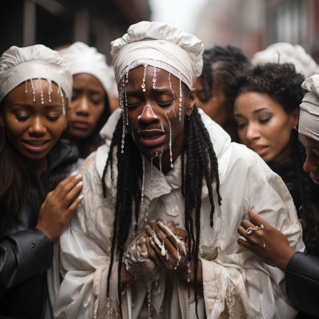 Women in White Dresses Crying Out Loud