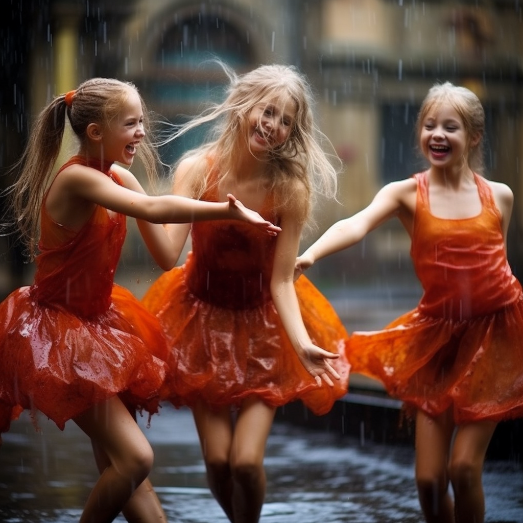 Group of Young Women Ballet