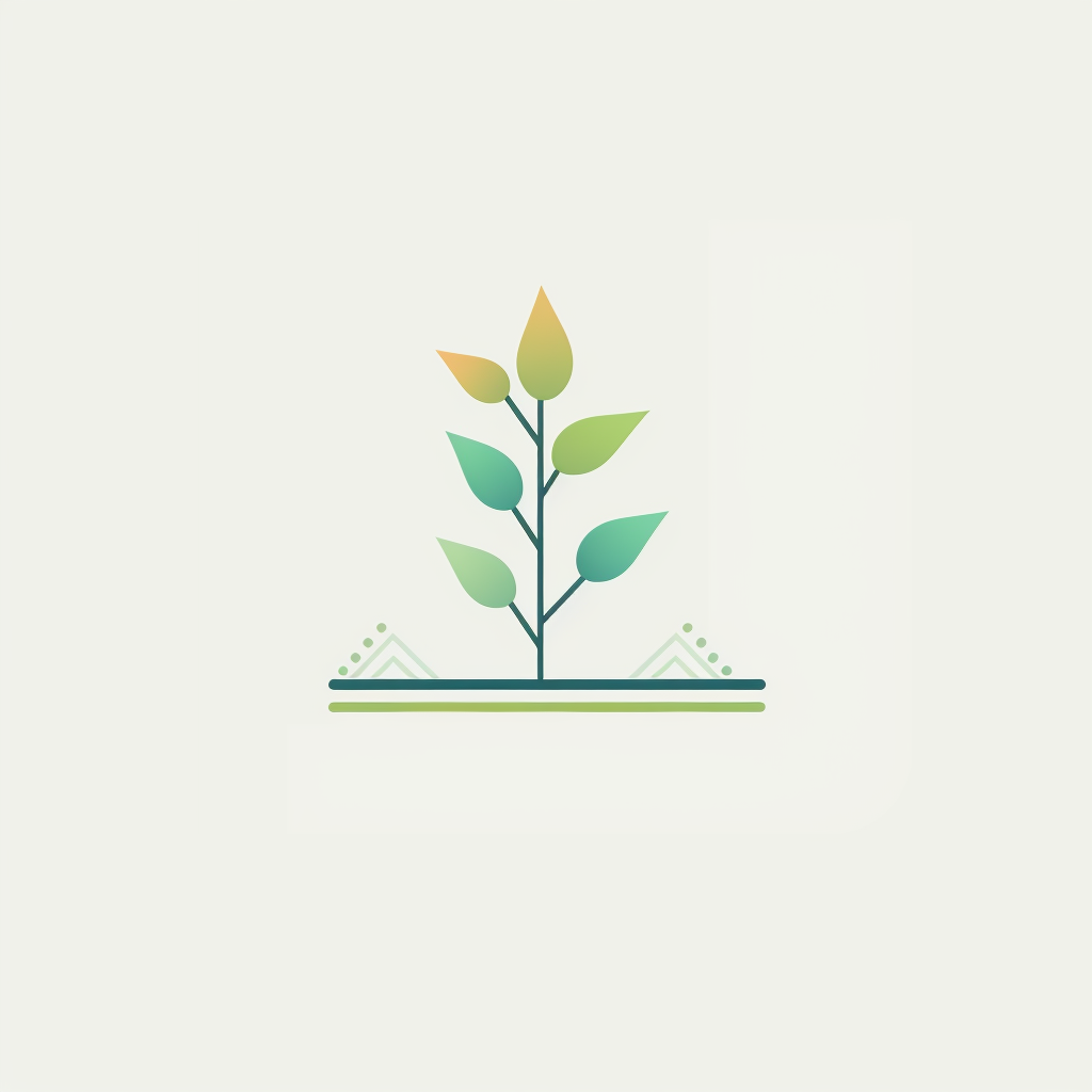 Minimalistic logo portraying growth with chart elements