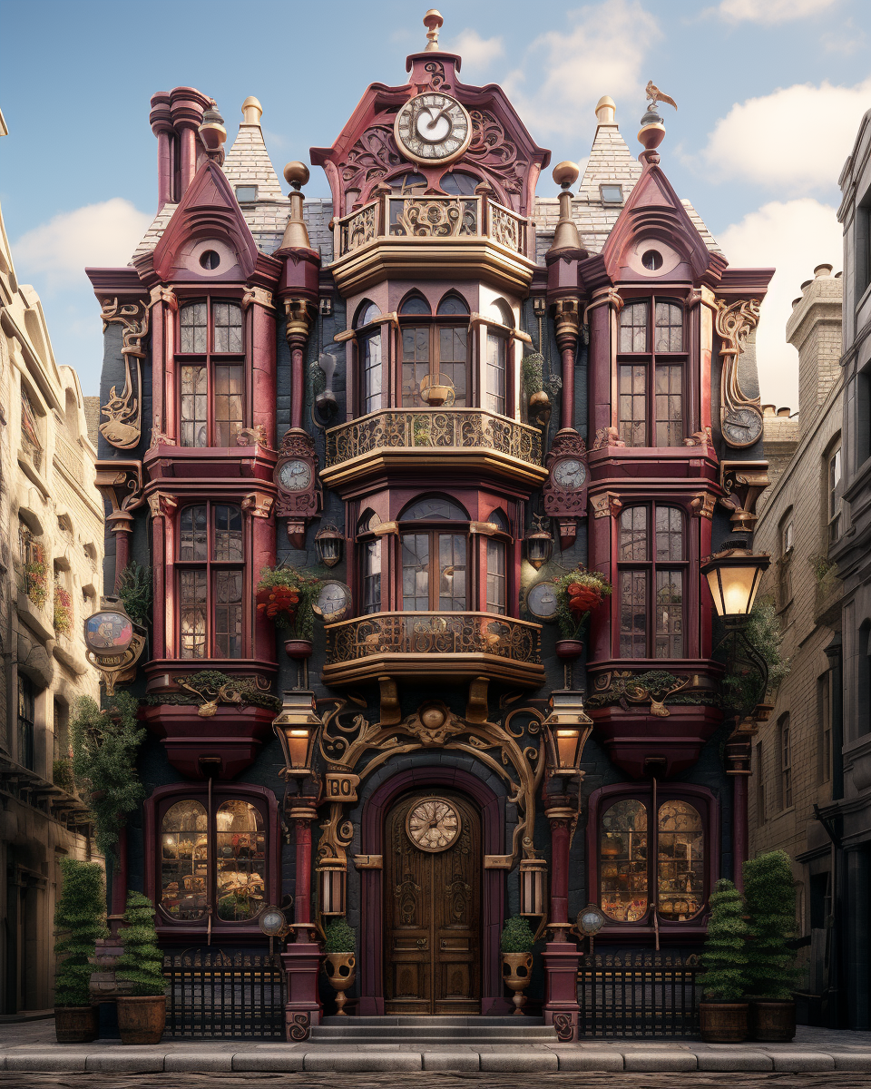 Supernatural Gryffindor Mansion Facade in Hogwarts