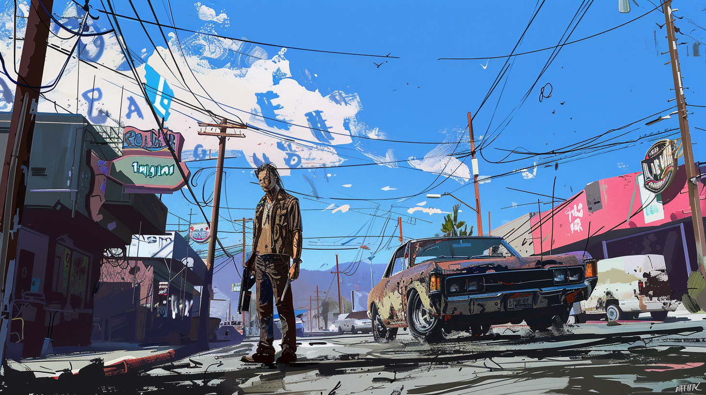 GTA 5 Loading Screen Artwork