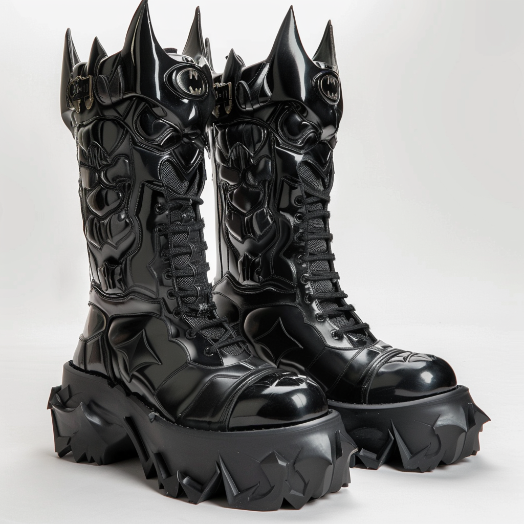 Gucci chunky boots batman style