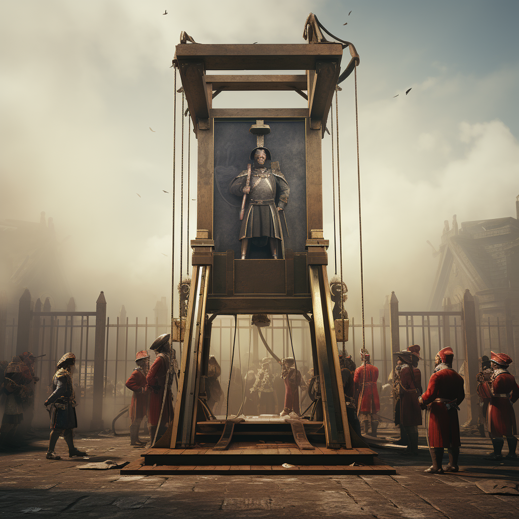 Realistic picture of the Guillotine