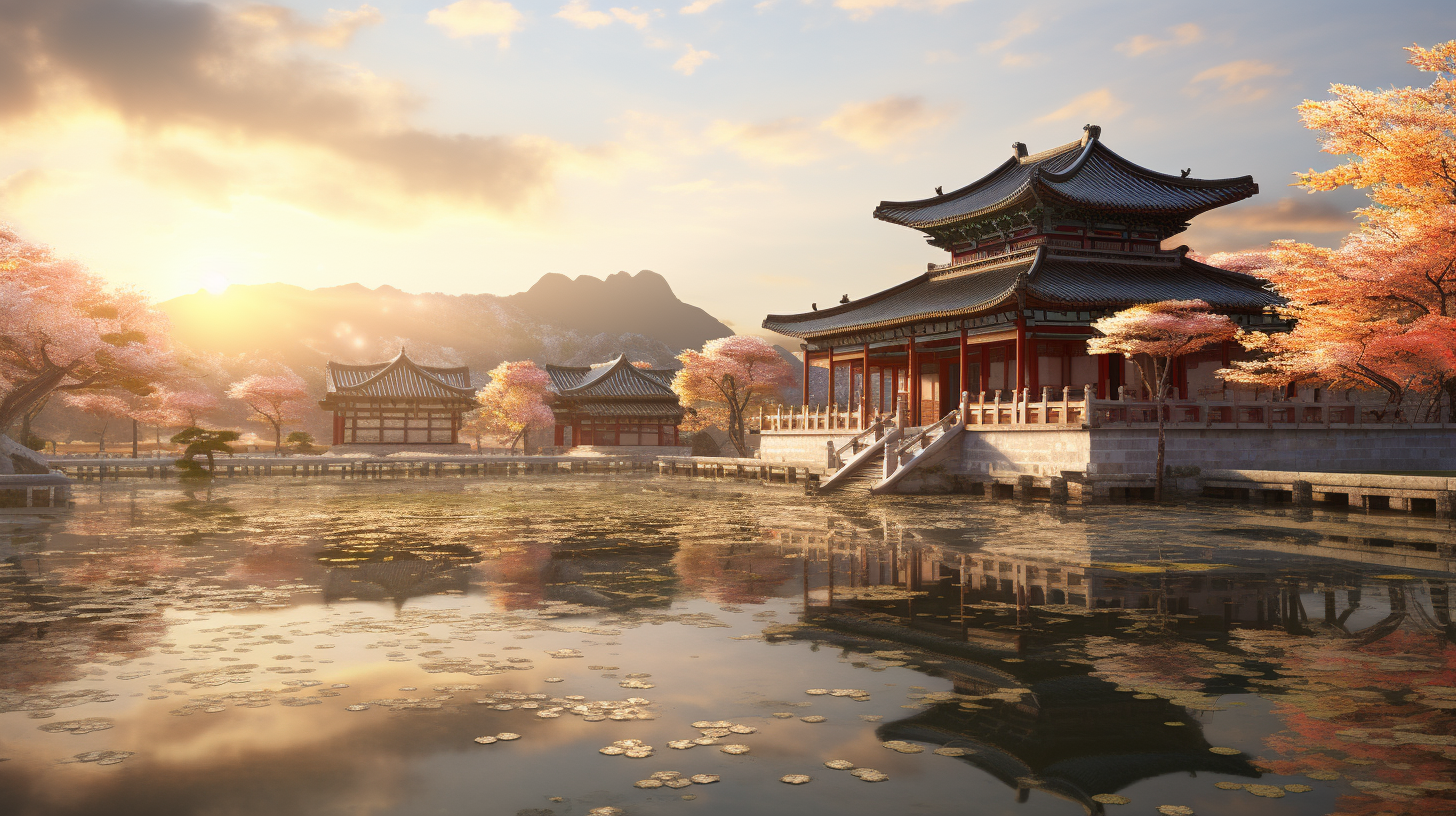 Beautiful Gyeongbokgung Palace in Seoul