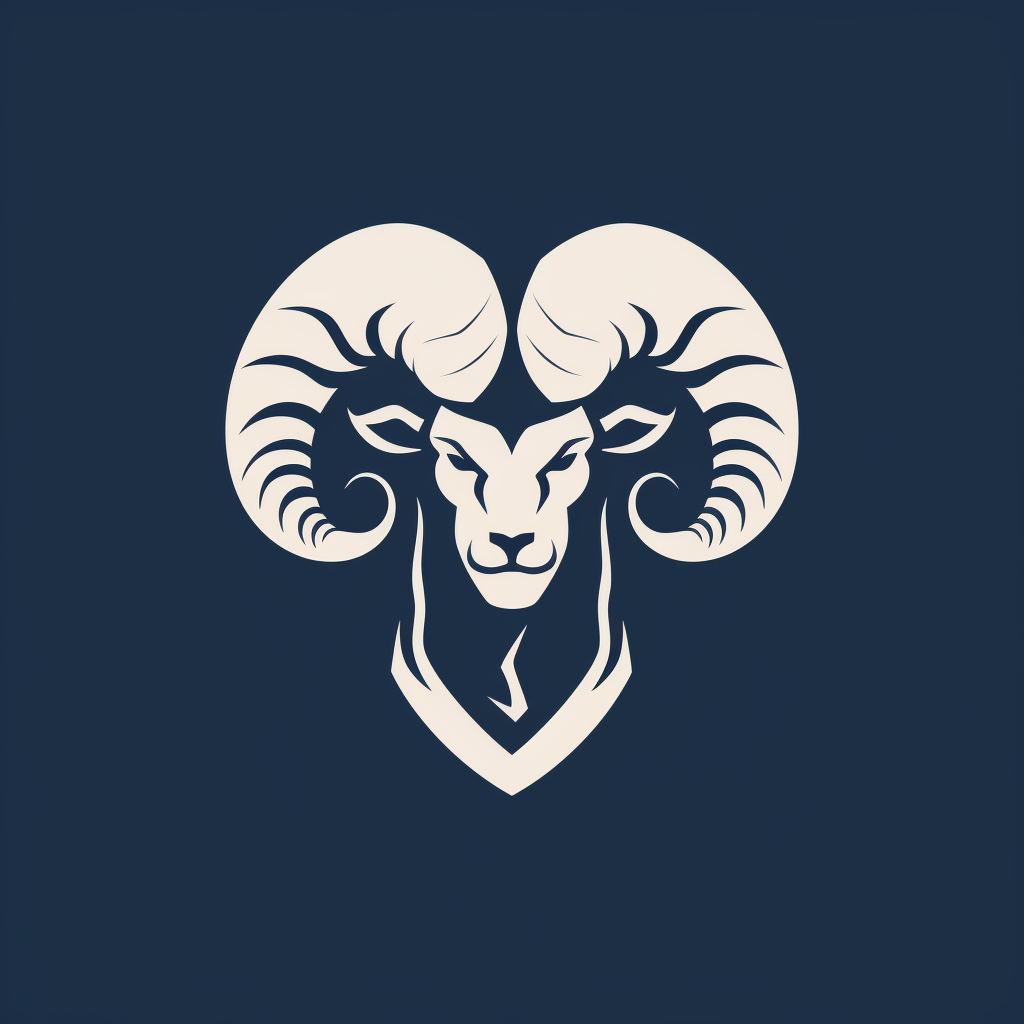 Simple glyph tattoo style animal logo for gym apparel