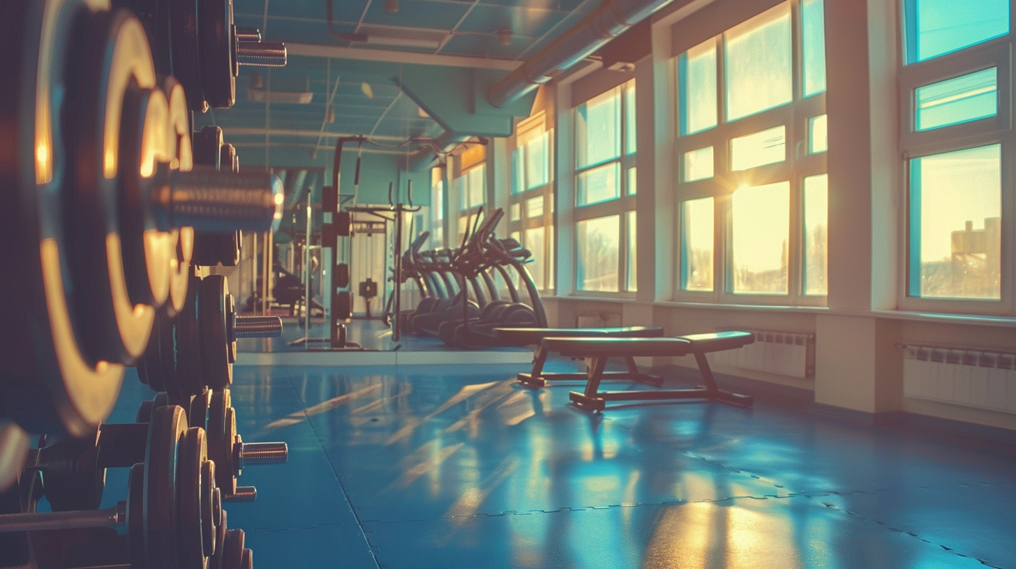 Gym Dumbbell Rack Blue Sky