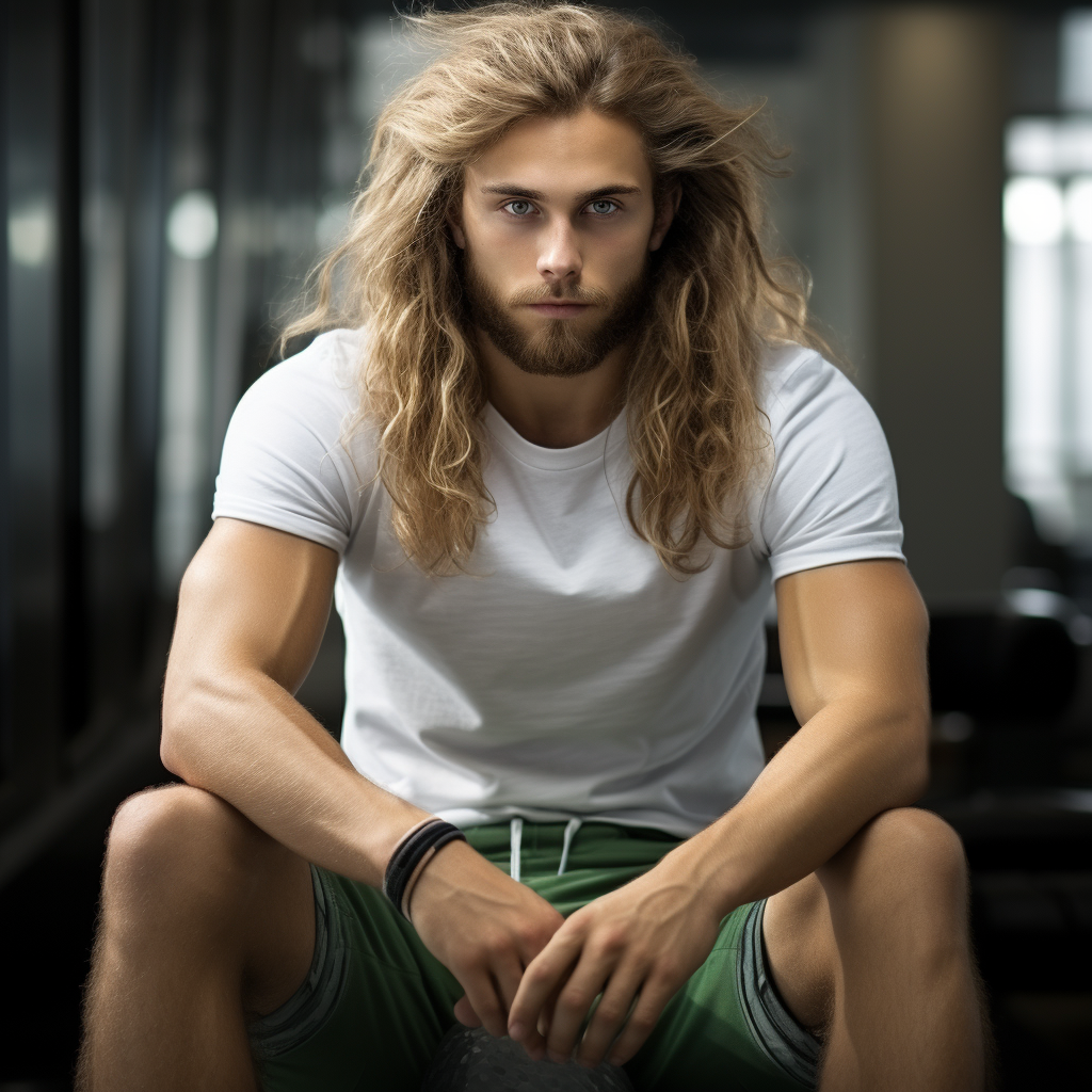 Fit person working out in the gym