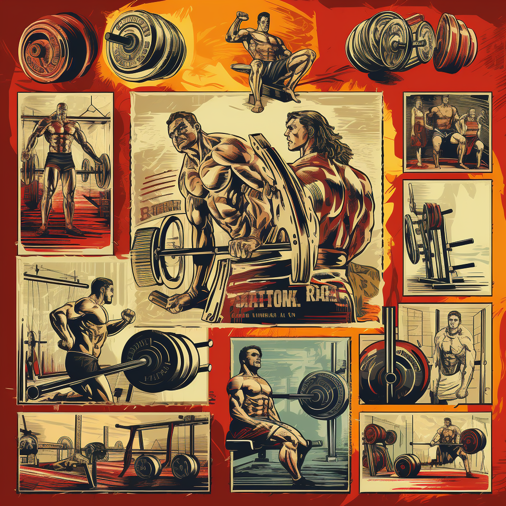 Dynamic Gym Sports Vector Art