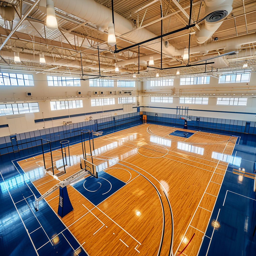 Gymnasium Recreational Center Aerial View