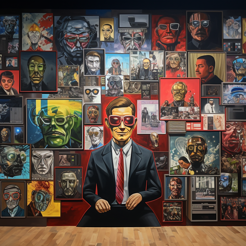 Famous Hackers Showcased on Wall