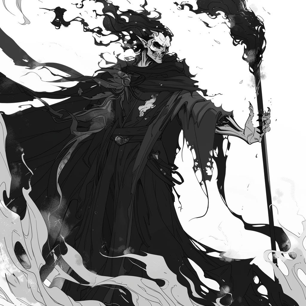 Disney Hades Manga Character Illustration