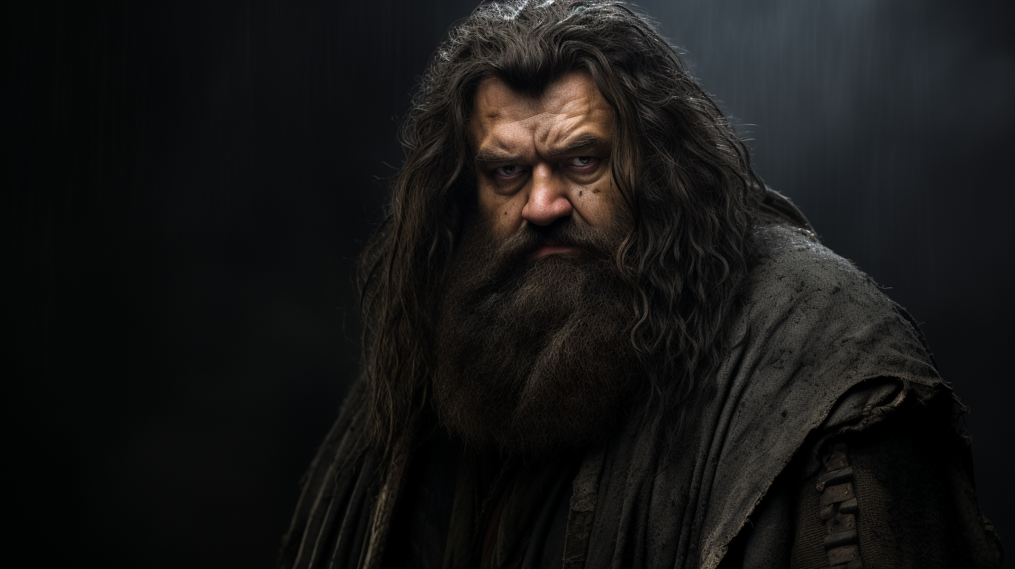 Hagrid Giant with Black Hair