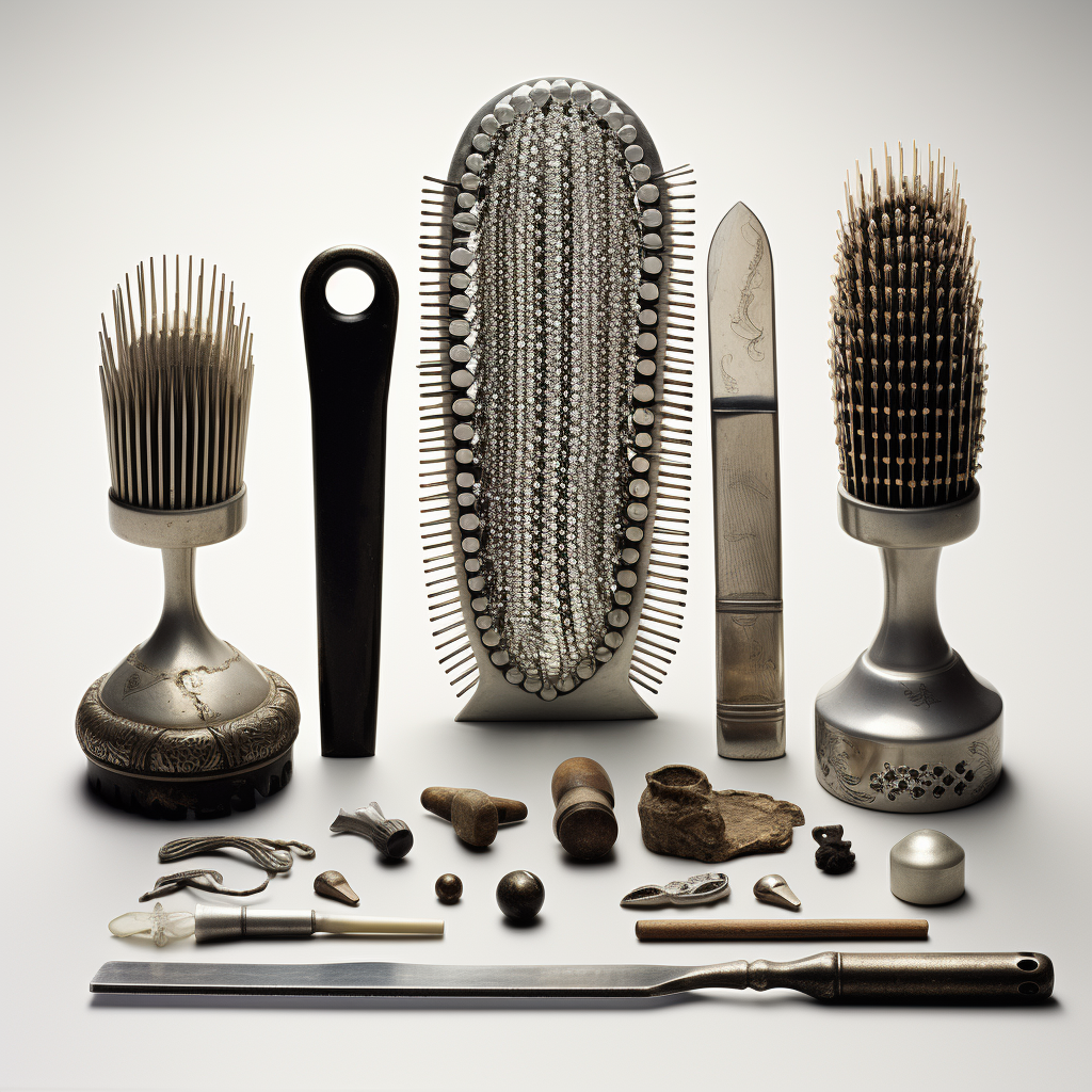 Hair tools composition with accessories