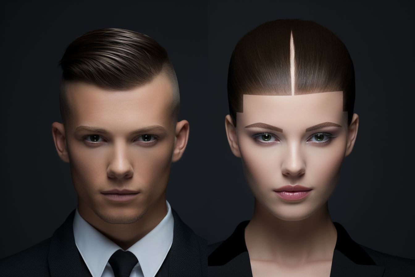 Comparing Masculine and Feminine Hairlines