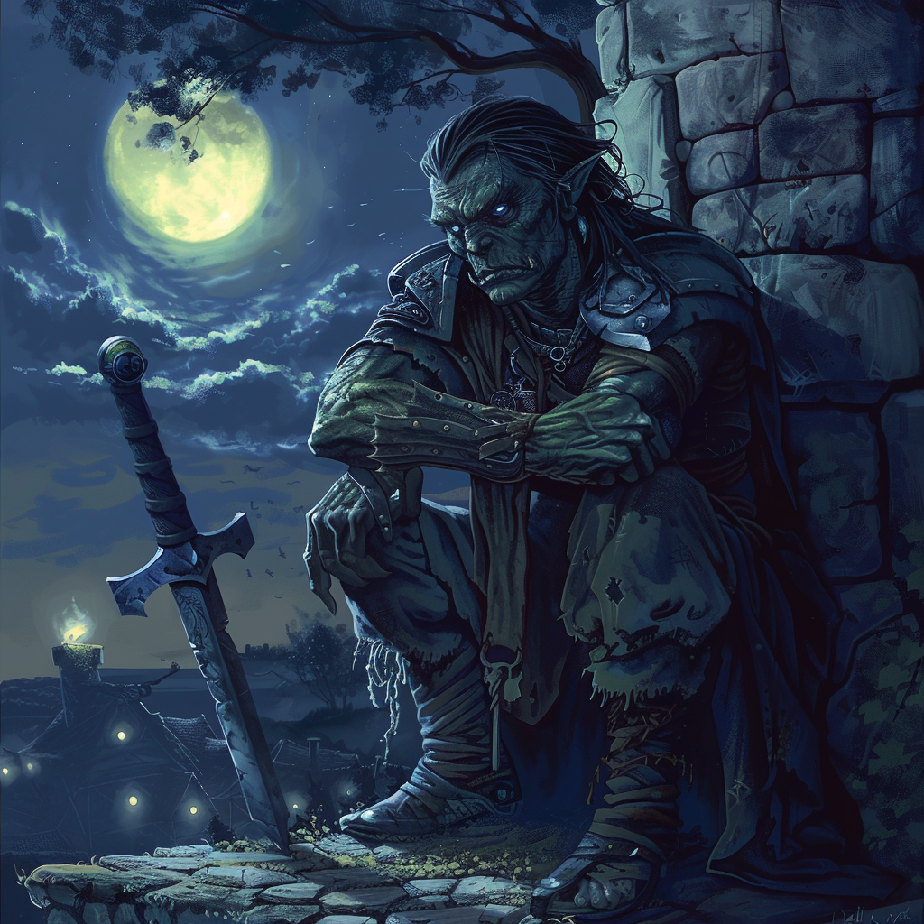 Half-Orc Assassin Baldur's Gate Art