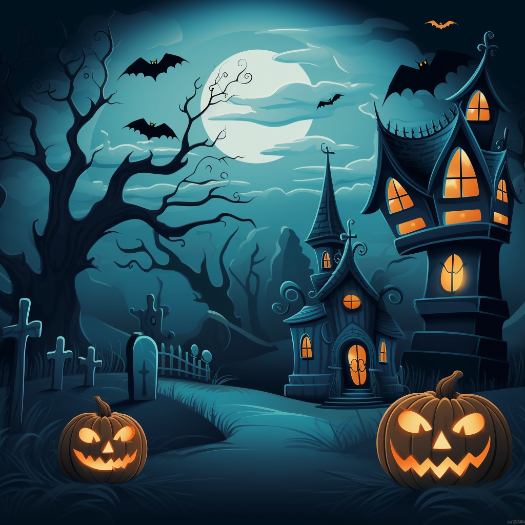 Cute Halloween Cartoon Wallpaper for Kids