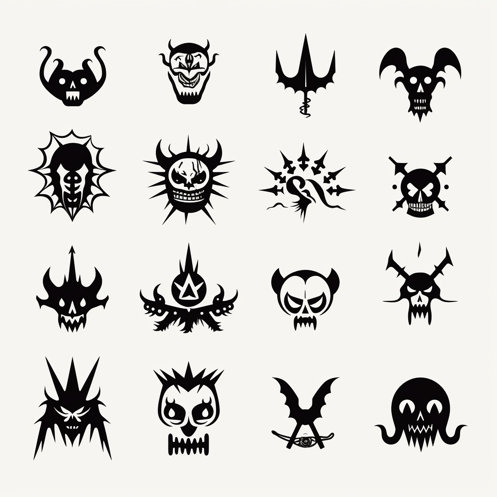 Minimalistic Halloween Horror Icons