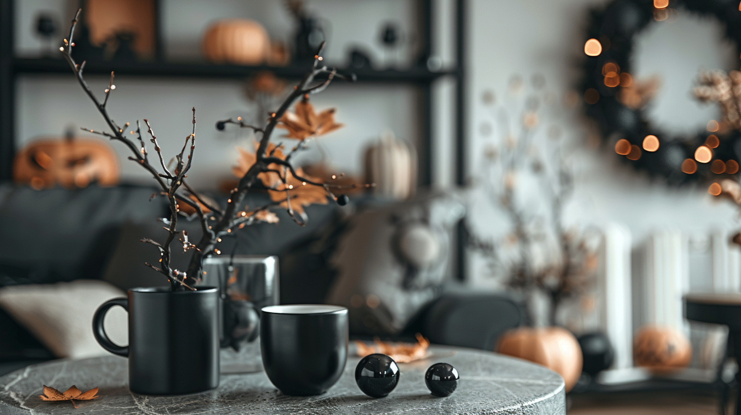 Halloween themed living room banner