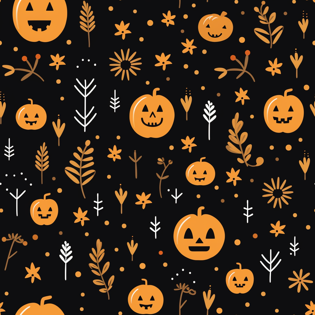 Halloween ? pattern on minimalist tile