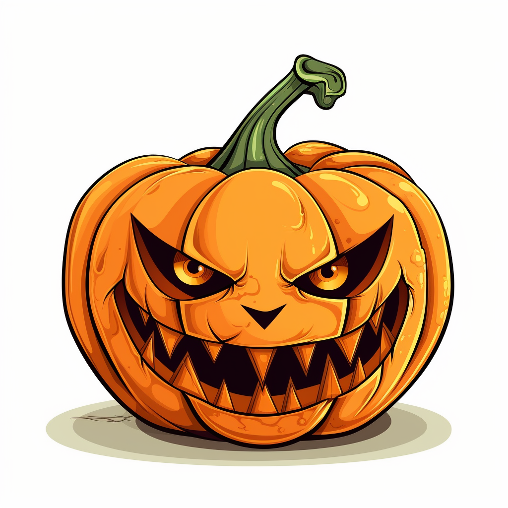 Illustration of Halloween pumpkin styles