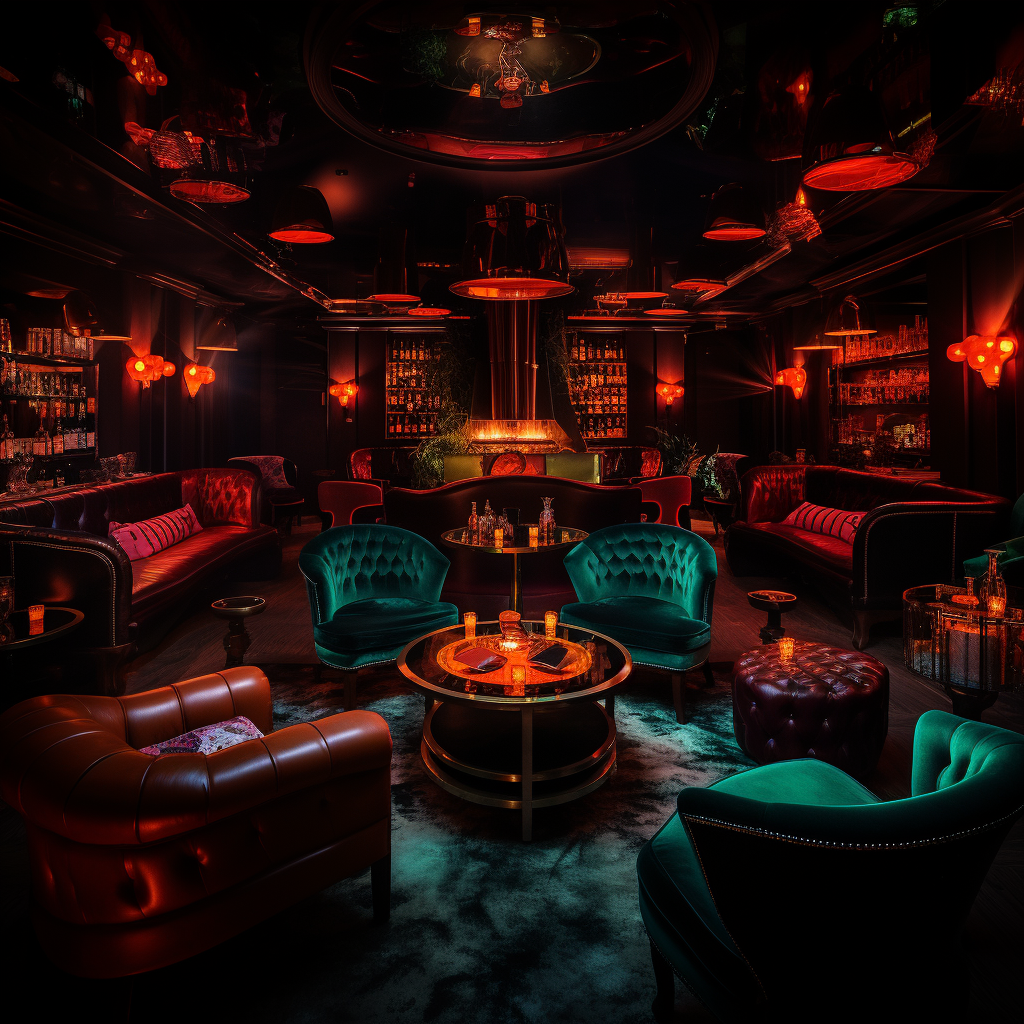 Spooky Halloween Speakeasy Interior Design