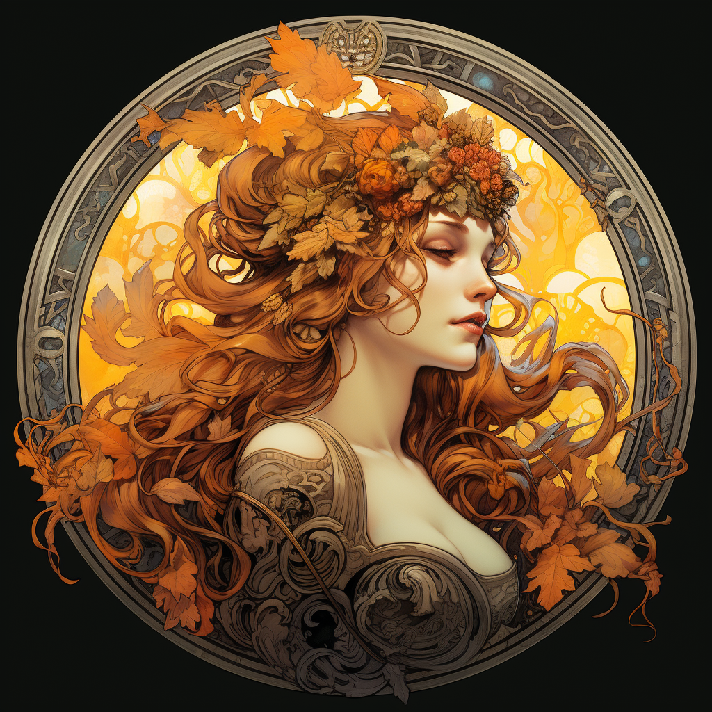 Halloween Goddess with Round and Intricate Details