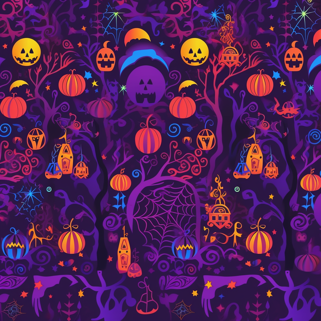 Spooky Halloween Haunted Glow Background