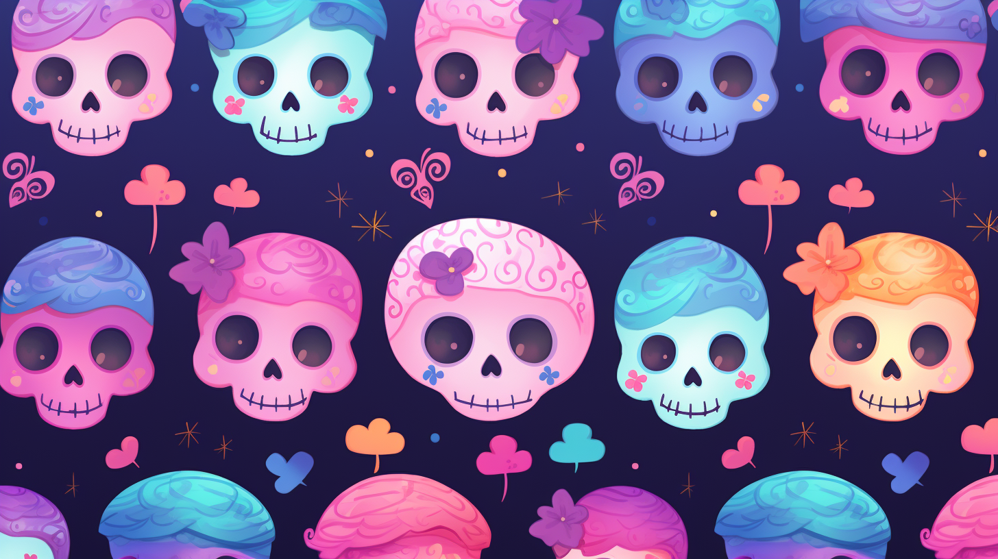 Cute Halloween Skeleton Wallpaper