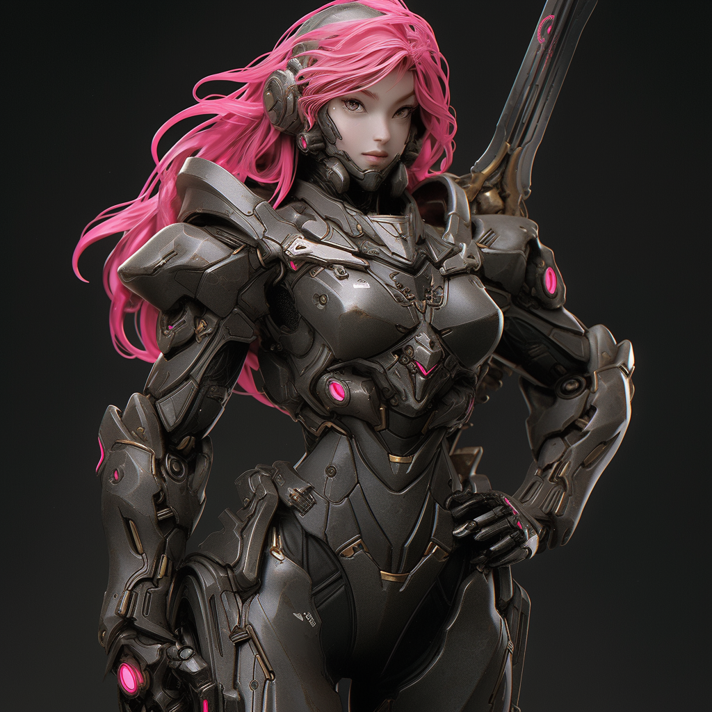 Woman in Rose-Gold Halo Spartan Armor