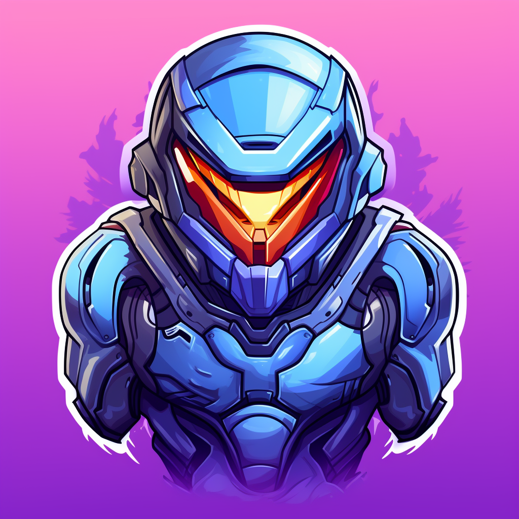 The Arbiter character from Halo - Cartoon Sticker