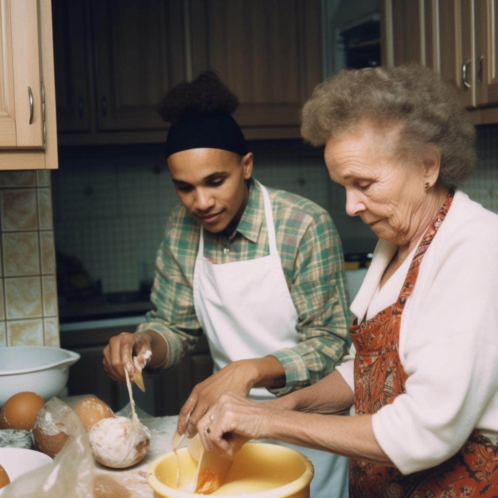 Lewis Hamilton preparing traditional Polish dumplings